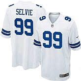 Nike Men & Women & Youth Cowboys #99 Selvie White Team Color Game Jersey